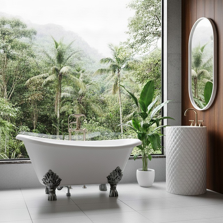 Otto Acrylic Freestanding Bathtub Made in Turkey